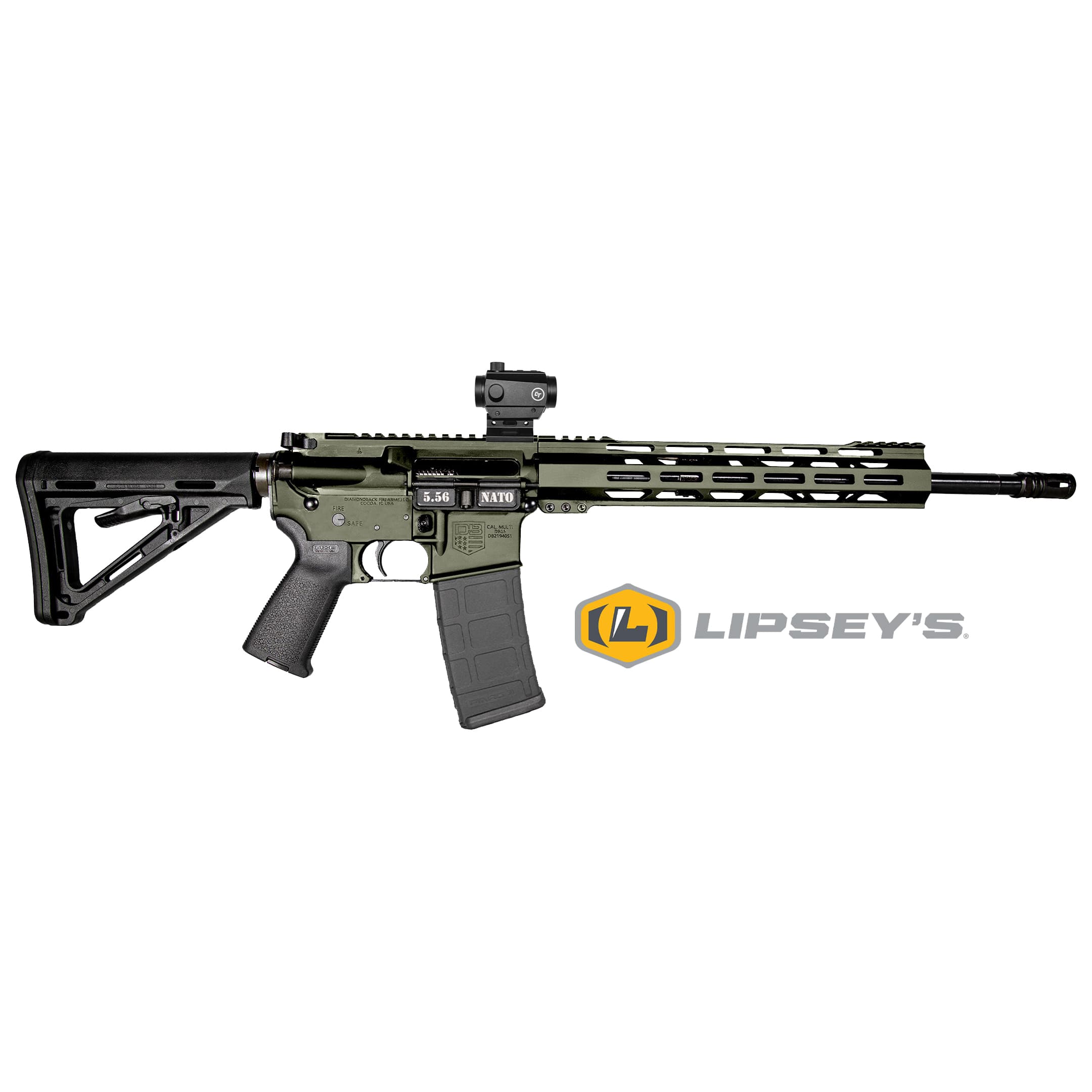 Diamondback Carbon DB15 5.56x45mm NATO 16 Inch 30 Rounds OD Green