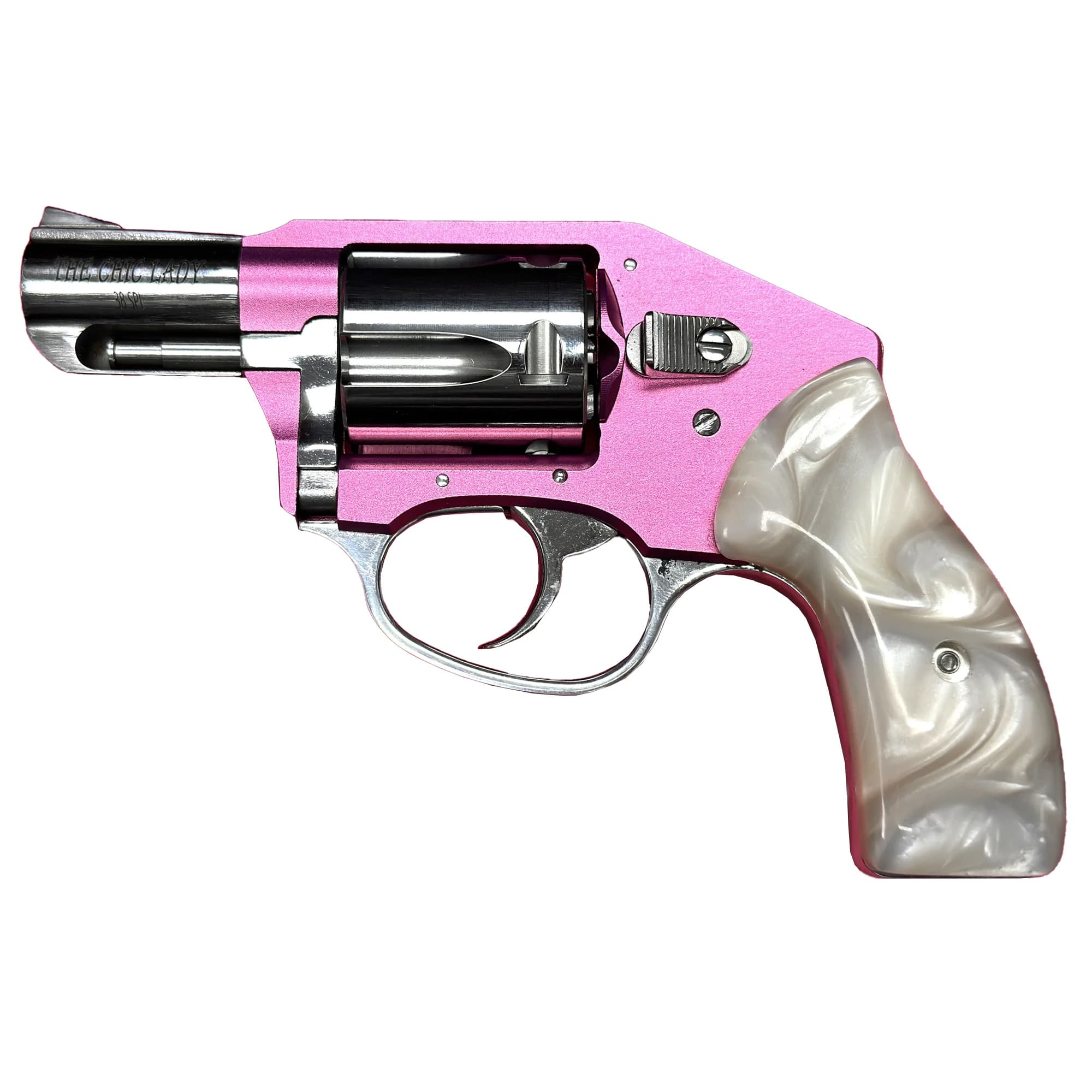 Charter Arms Chic Lady Off Duty Revolver 38 Special 2 in 5 Rounds Pink Hi-Polish