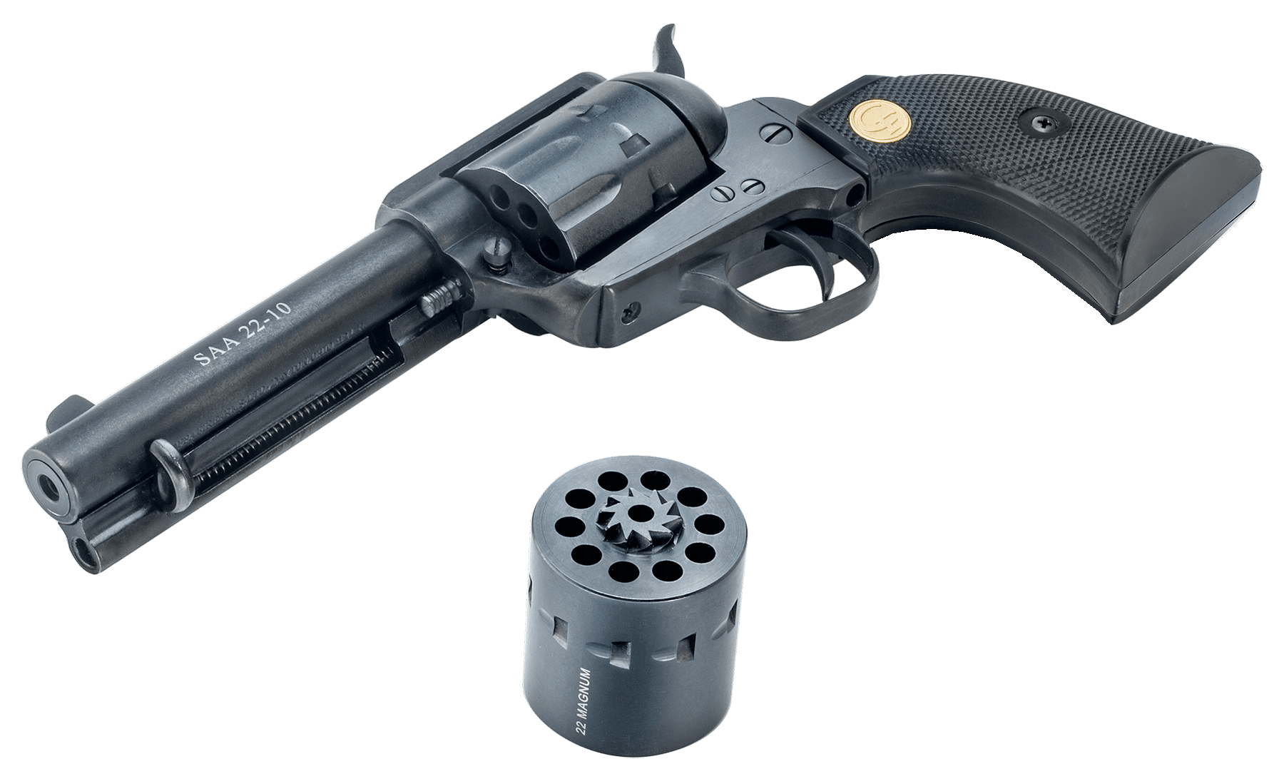 Chiappa Firearms SAA 1873 22 LR 22 WMR 4.75" 10 Rounds Blued Steel