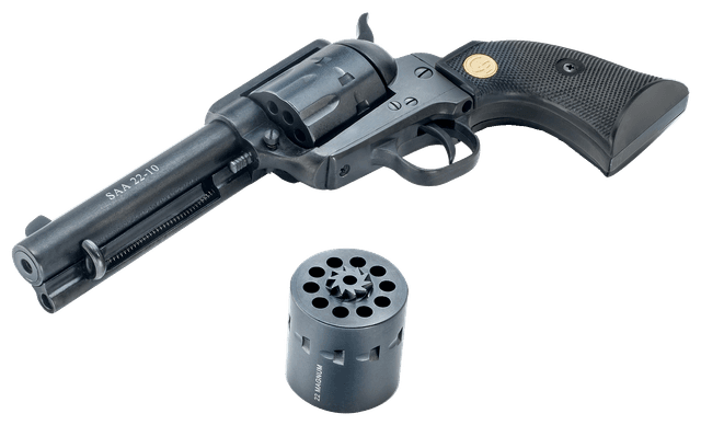 Chiappa Firearms SAA 1873 22 LR 22 WMR 4.75" 10 Rounds Blued Steel