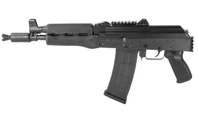 Zastava ZPAP85 Alpha AK-47 Pistol - Stained Wood Handguard | 5.56NATO | 10" Barrel | Booster Brake | Rear Trunnion Picatinny rail