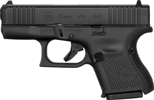 Glock 26 Gen 5 Subcompact Handgun 9mm Luger 10/rd Magazines(3) 3.43" Barrel Black USA REFURBISHED