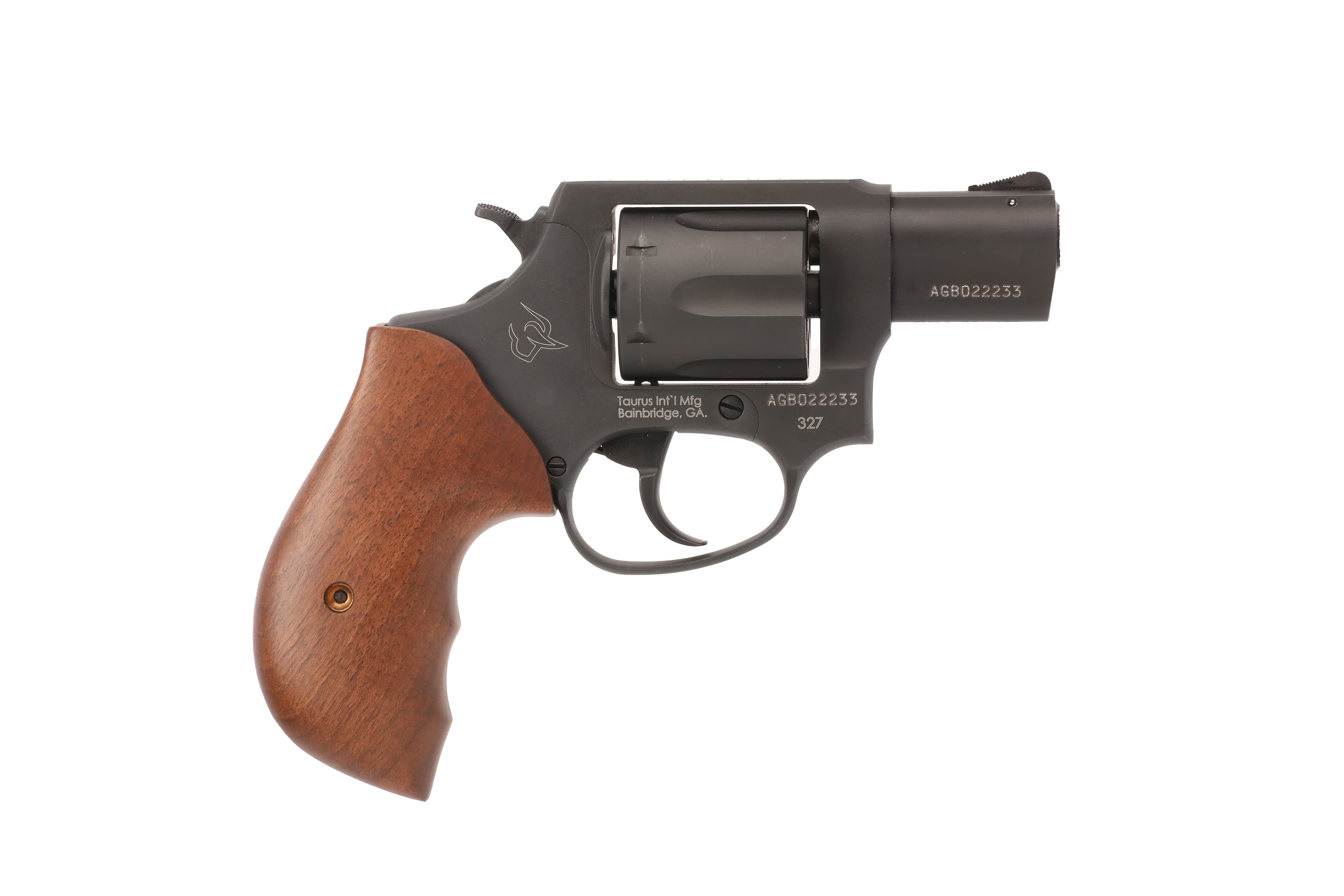 Taurus 232721TW 327 Federal Magnum 2 Inch 6 Rounds Matte Carbon Steel Walnut Grip