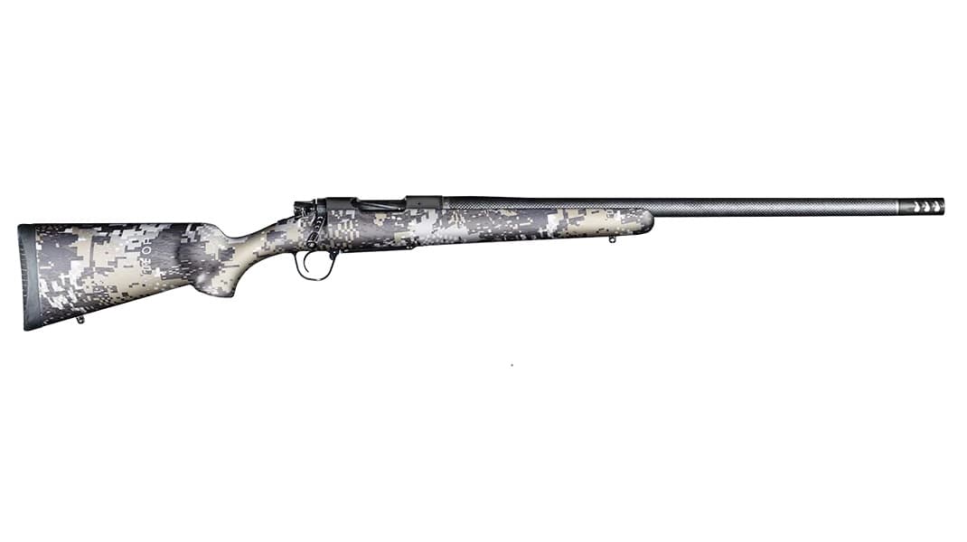Christensen Arms 8010627700 Ridgeline FFT 6.5 Creedmoor 4+1 20" Carbon Fiber/Threaded Barrel, Black Nitride, Sitka Elevate II Camo Stock