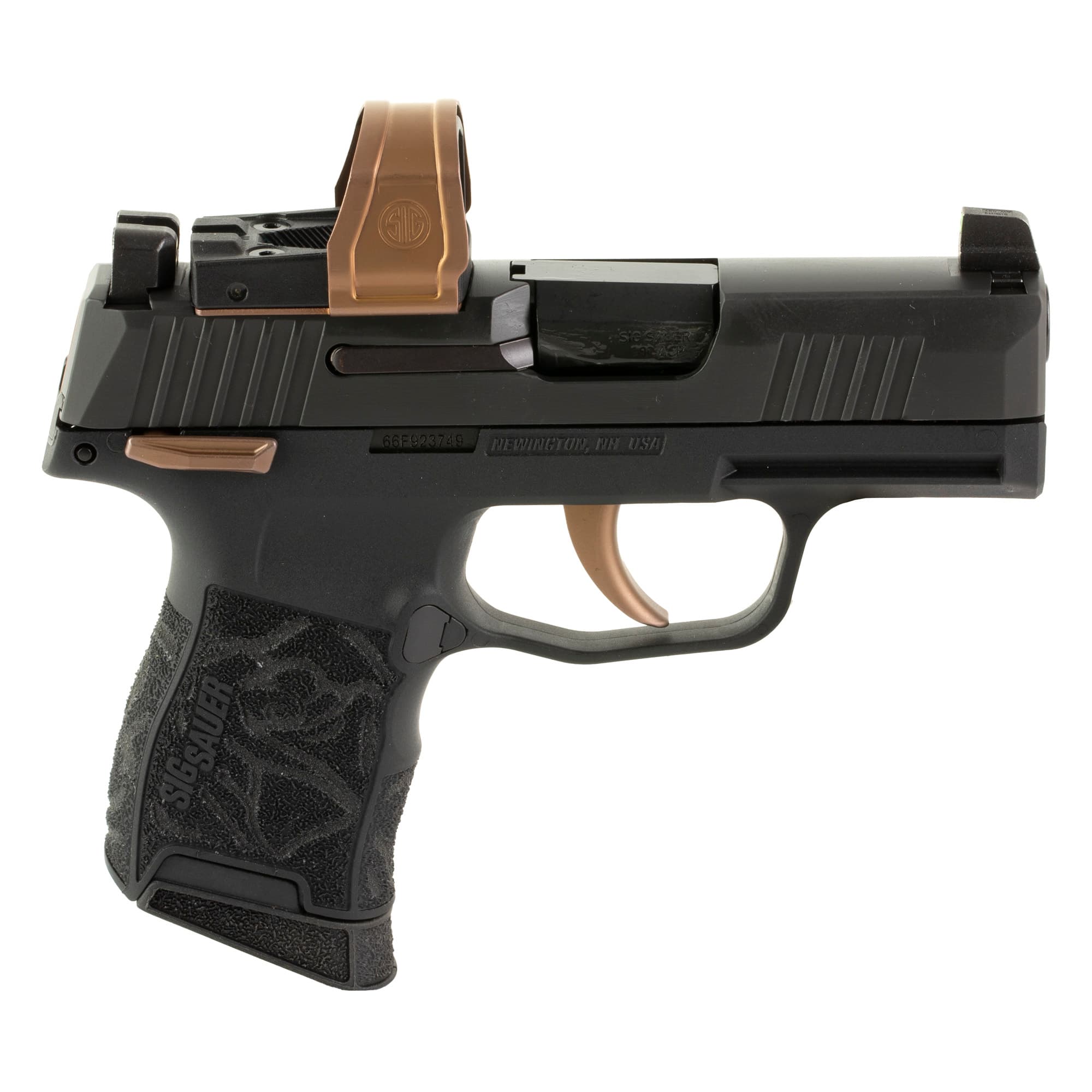 Sig Sauer, P365, 380 ACP, 3.1 in, 10+1, Black with Matte Rose Gold