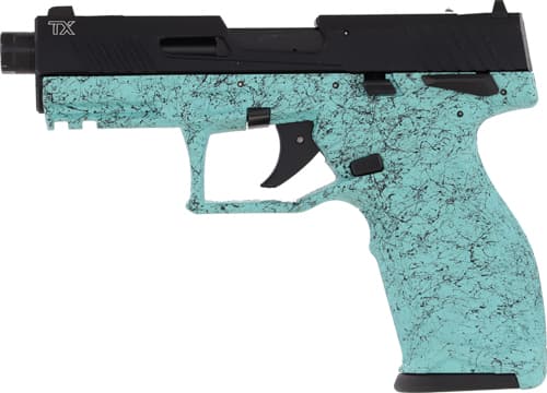 Taurus TX22 Gen 2 22 LR 4.10 Inch 10 Rounds Cyan Splatter
