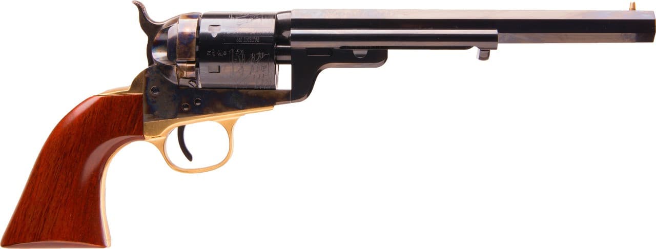Cimarron Firearms 1851 Richards Mason Navy Revolver 38 Special 7.5 inch 6 round Case Hardened Blue Walnut