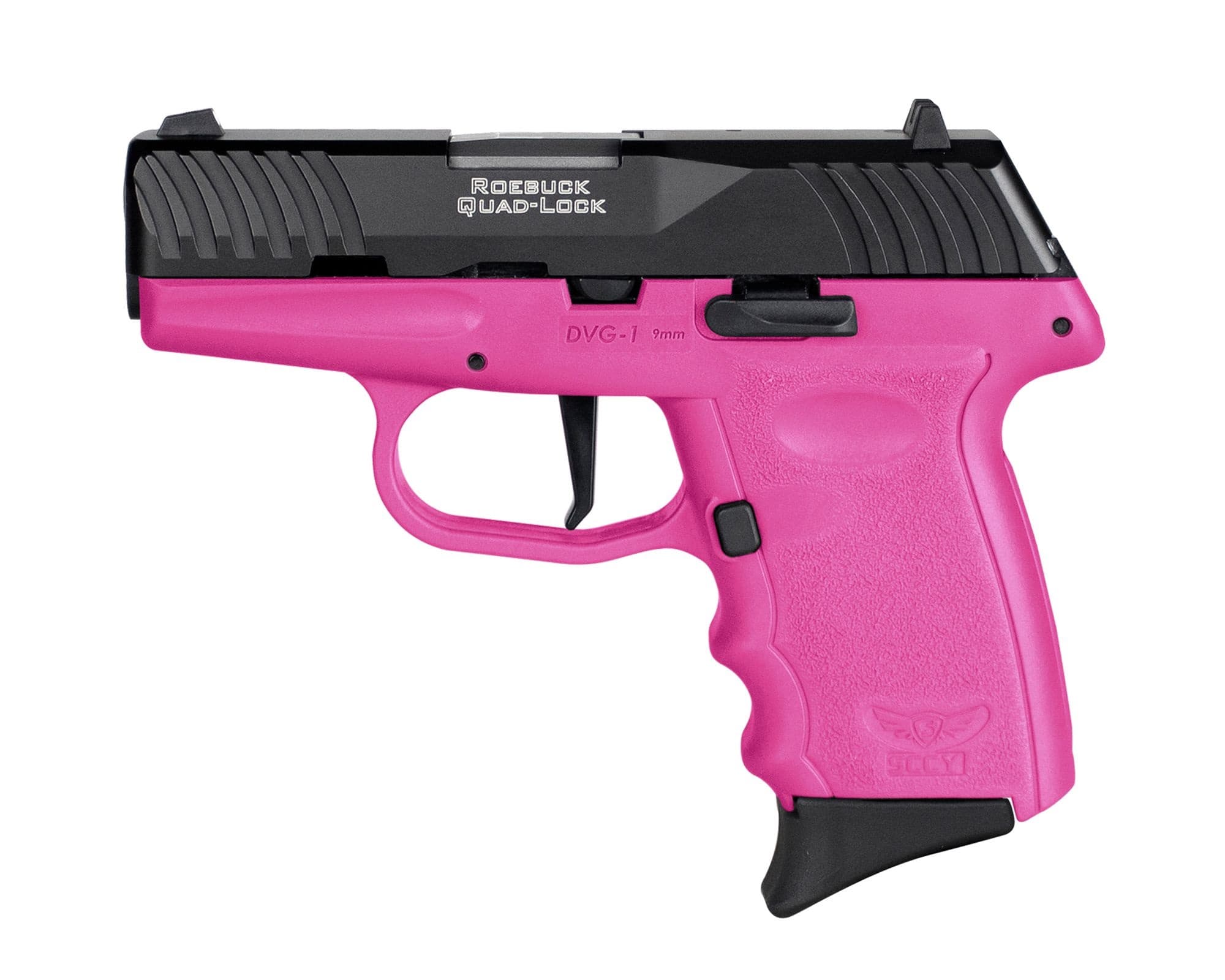SCCY DVG-1 Handgun 9mm Luger 10rd Magazine 3.1" Barrel Striker Fired Black Slide/Pink Frame