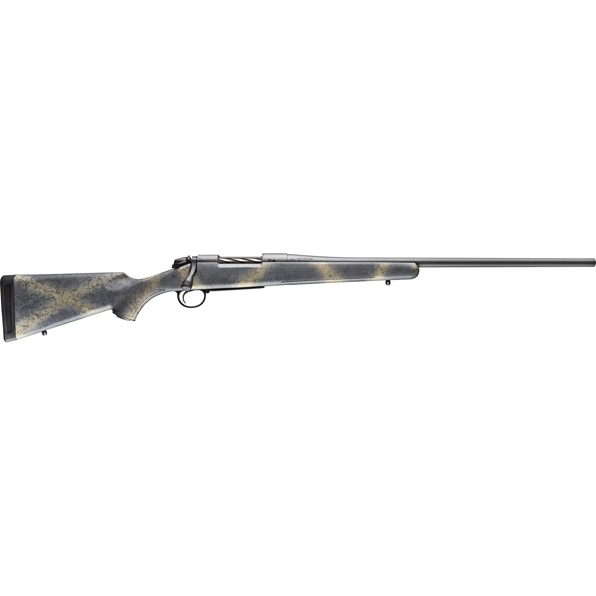Bergara B-14 Hunter Wilderness 300 Precision Rifle Cartridge 24 in 3 rd Woodland Camo Sniper Grey