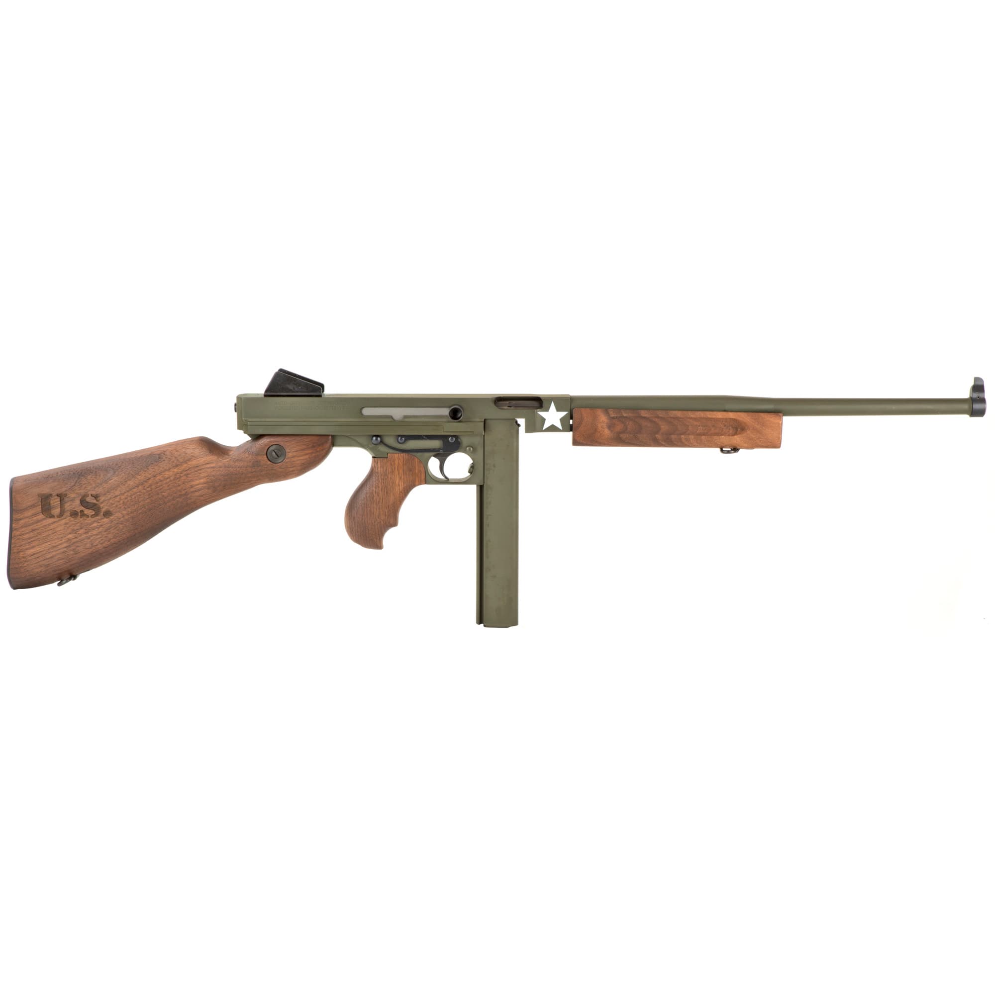 Auto Ordnance M1 Carbine Tanker Thompson 45 ACP 16.5 in 30 rd OD Green Walnut