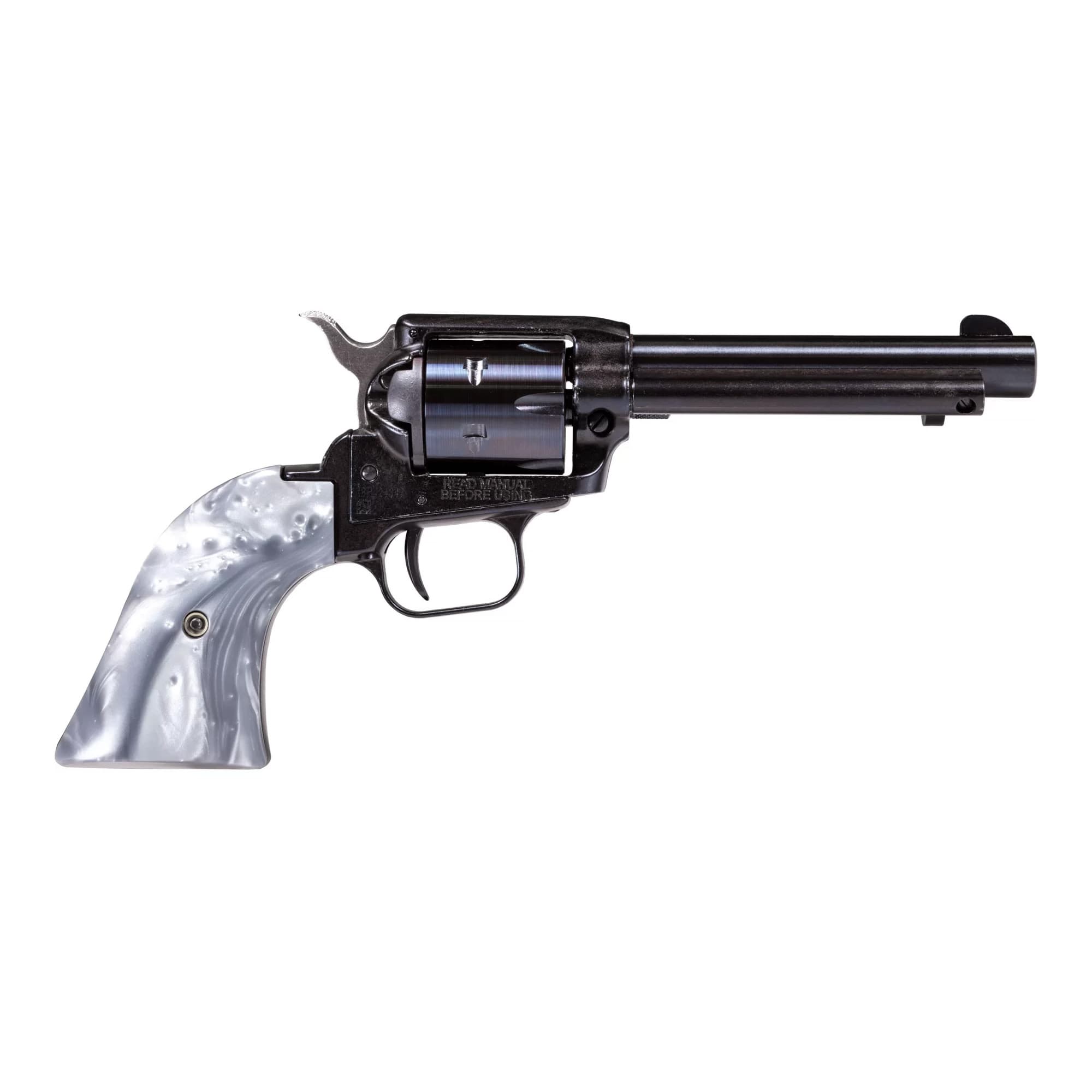 Heritage Manufacturing Rough Rider .22 LR 4.75 inch 6 Round Blued Gray Pearl Grips