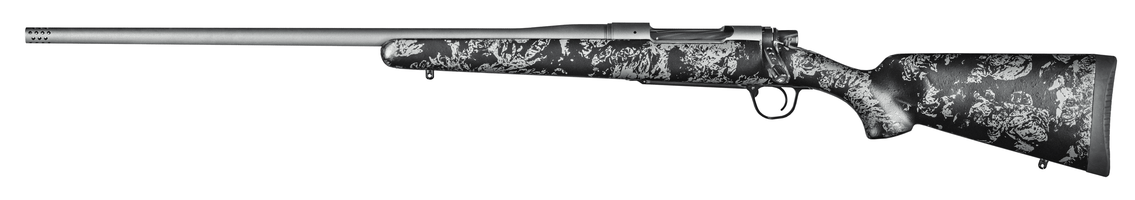 Christensen Arms 8010111900 Mesa FFT 300 Win Mag 3+1 22" Threaded Barrel, Tungsten Gray Cerakote, Black with Gray Webbing Stock,