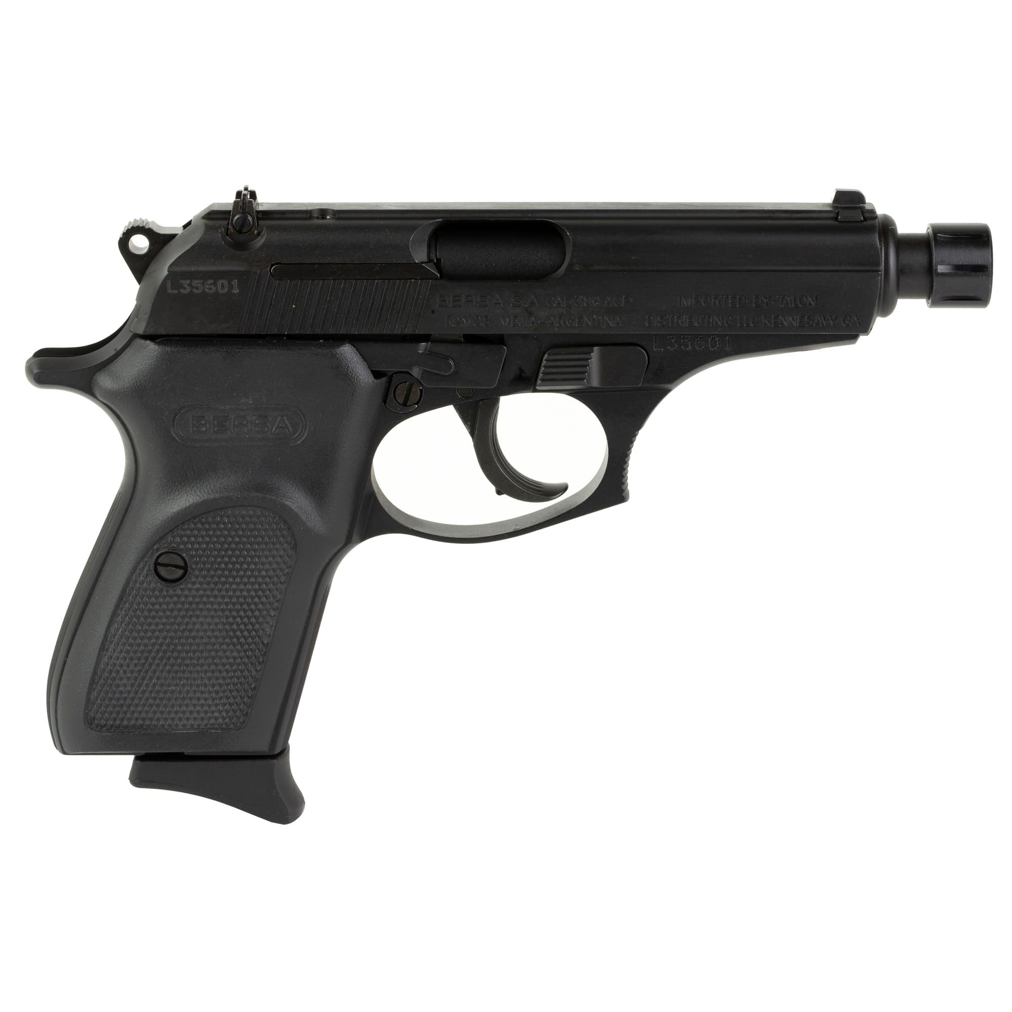 Bersa Thunder 380 Pistol - Black | .380 ACP | 4.3" Barrel (Threaded) | 8rd