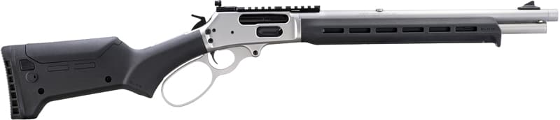 Marlin 70912 1895 Trapper 45-70 Gov 5+1 16.17" Satin Threaded Barrel, Picatinny Rail Stainless Steel Receiver, Black Adjustable Magpul ELG Synthetic Stock
