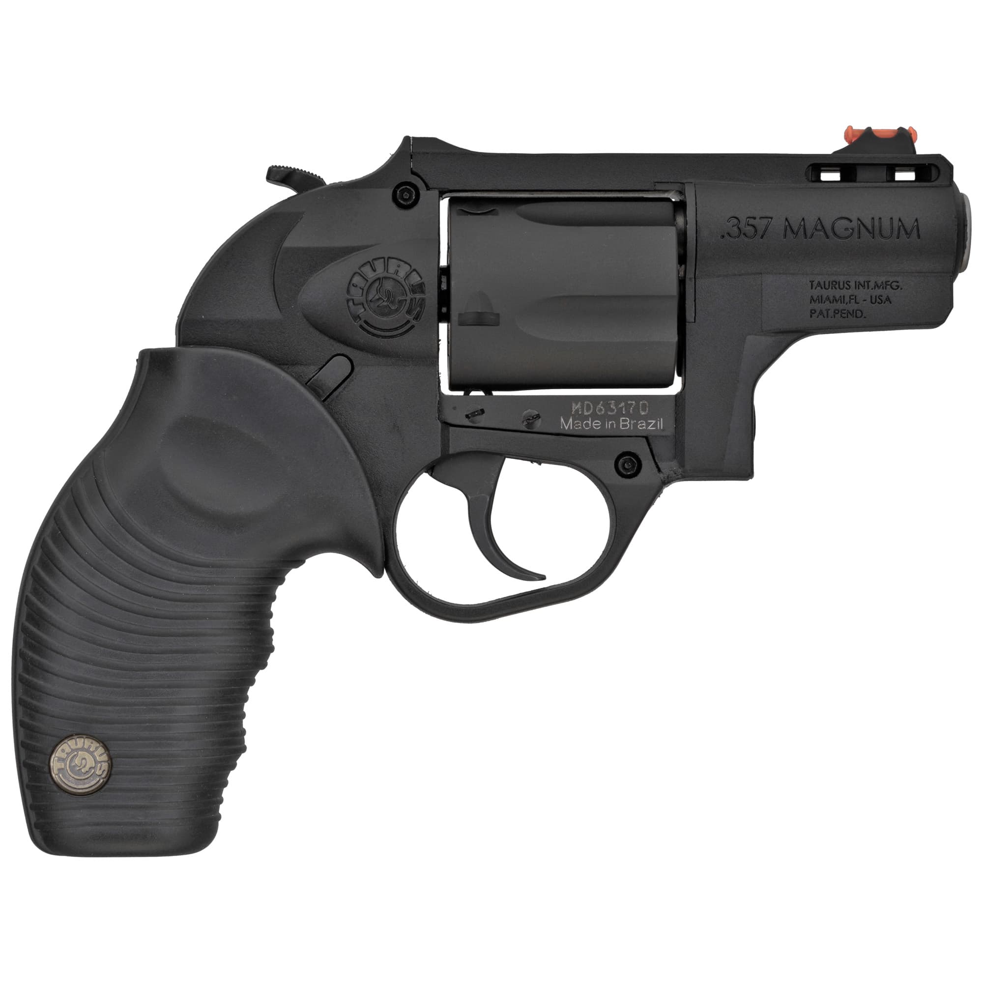 Taurus 605 Poly Protector Revolver - Black | 357 Mag / 38 Spl +P | 2" Barrel | 5rd | Rubber Grip | Poly Frame