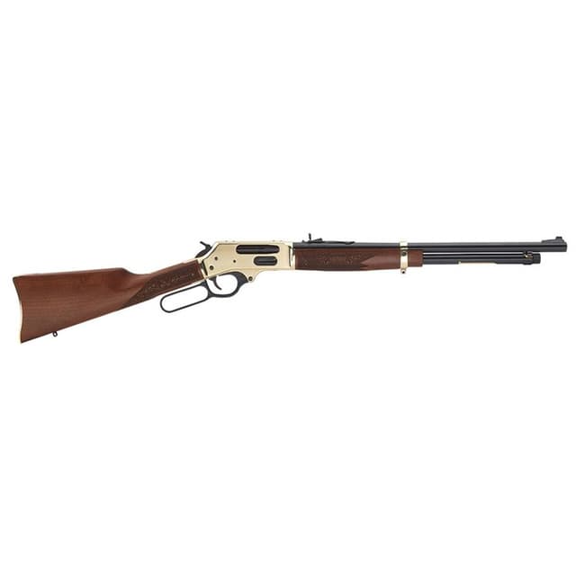 Henry H024410 Side Gate 410 Gauge 19.8 Inch 5 Rounds Polished Brass Walnut