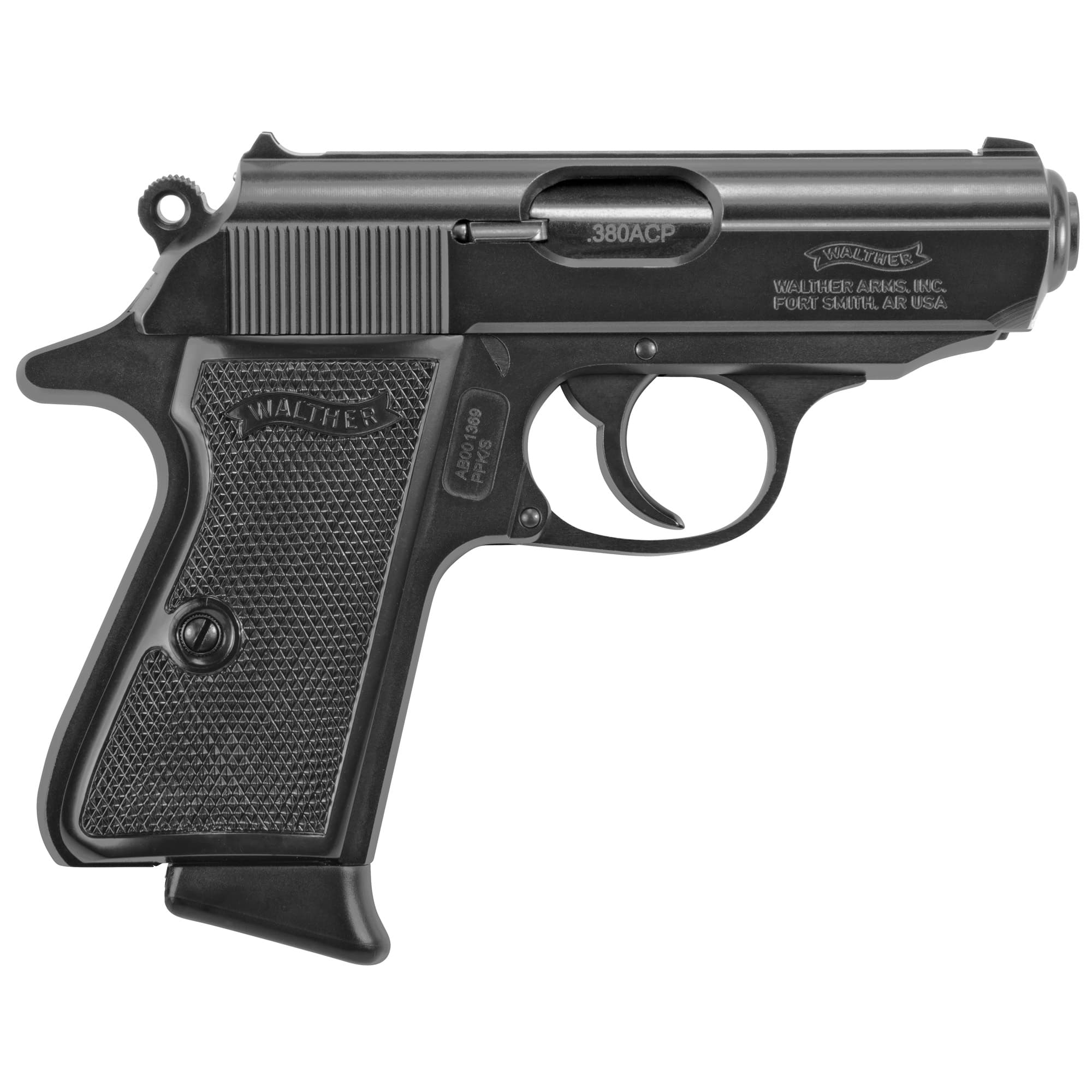Walther PPK/S Pistol 380 ACP 3.3 in. Black 7 rd.