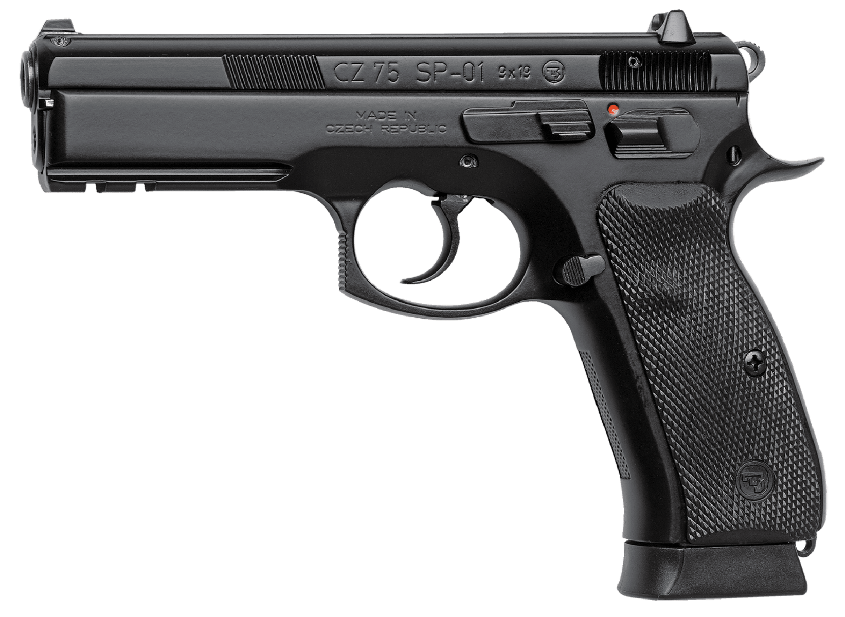 CZ CZ 75 SP-01 9mm 4.6in 10rd Black Polycoat Night Sights