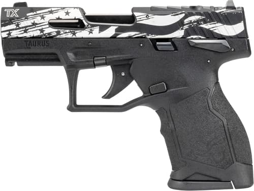 Taurus TX22 Compact .22 Long Rifle 3.6 Inch 13 Rounds Distressed Flag Engraved