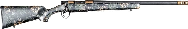 Christensen Arms 8010632200 Ridgeline FFT 7mm PRC 3+1 22" Carbon Fiber/Threaded Barrel, Burnt Bronze Cerakote Rec, Green with Black/Tan Accents Stock