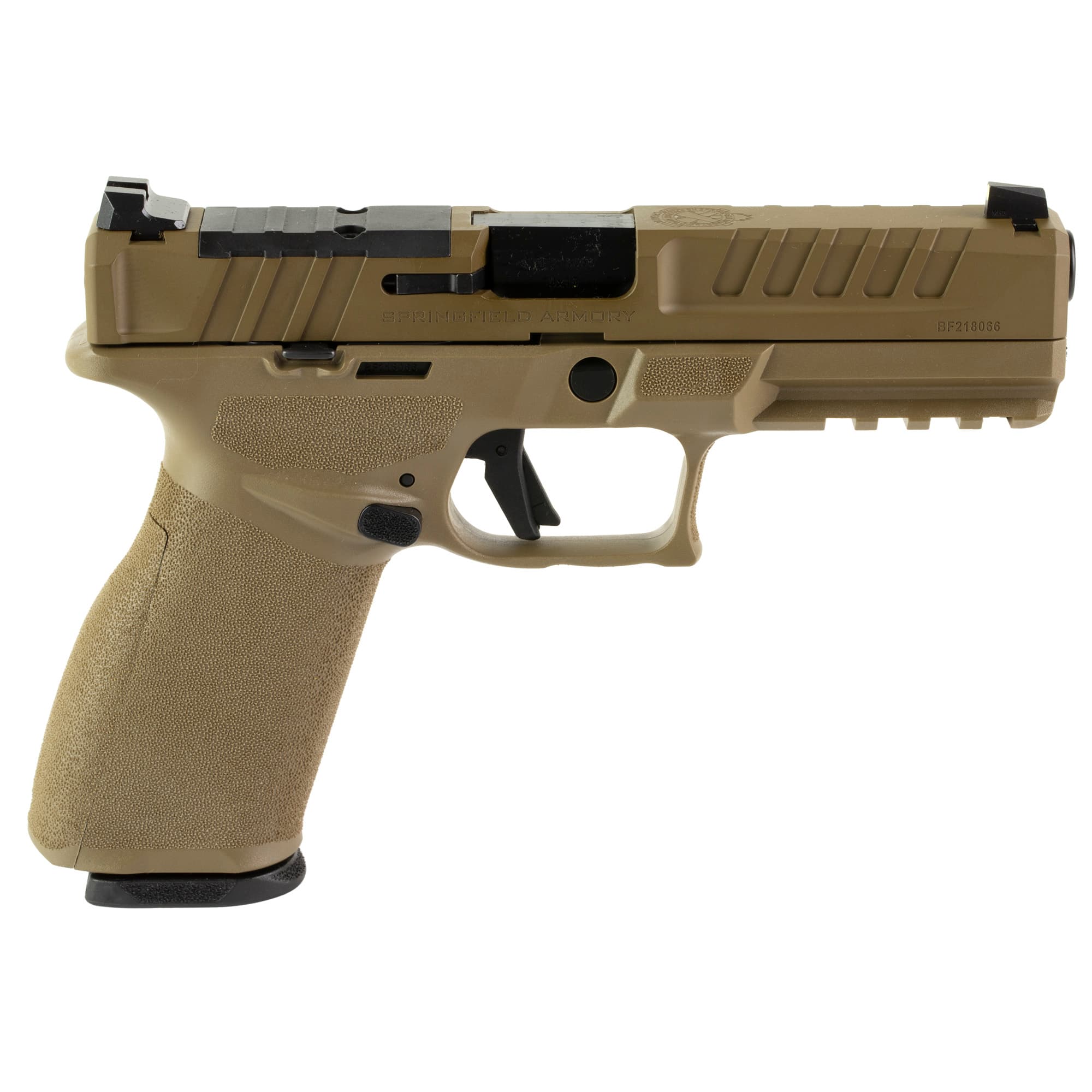 Springfield Armory EC9459FU Echelon  9mm Luger 20+1 4.50" Black Melonite Steel Barrel, Flat Dark Earth Cerakote Optic Ready/Serrated Steel Slide & Polymer Frame w/Picatinny Rail Textured Grip