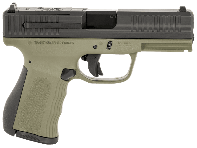 FMK Mach 9 G3 Pistol 9mm OD Green 14 Rd.