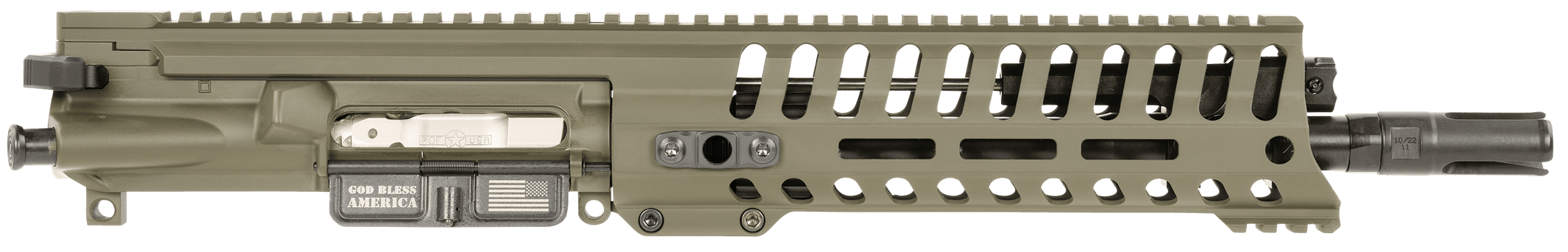 Patriot Ordnance Factory P415 10.5 5.56 NATO OD Green Piston Gas Block 9 M-LOK