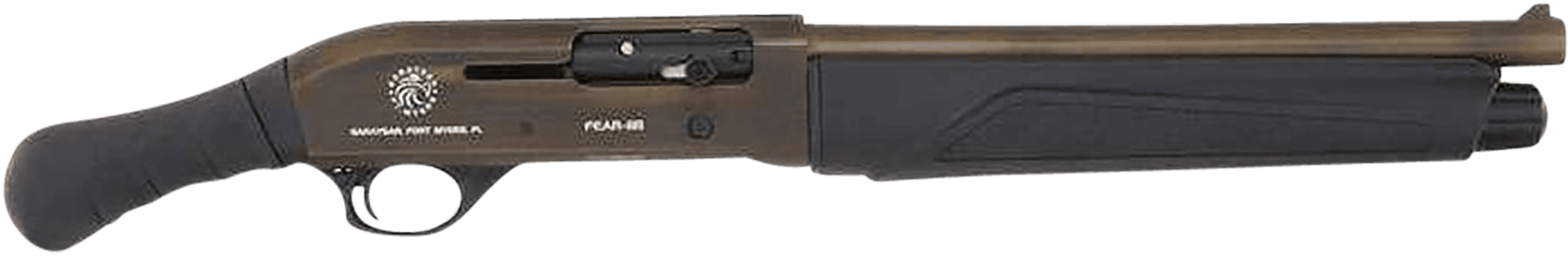 Garaysar Ft. Myers FEAR118BRCBZB FEAR-118 Breacher 12 Gauge Semi-Auto 3" 4+1 14.55" Bronze Battleworn Steel Barrel & Receiver, Aluminum Handguard, Black Polymer Birdshead Grip