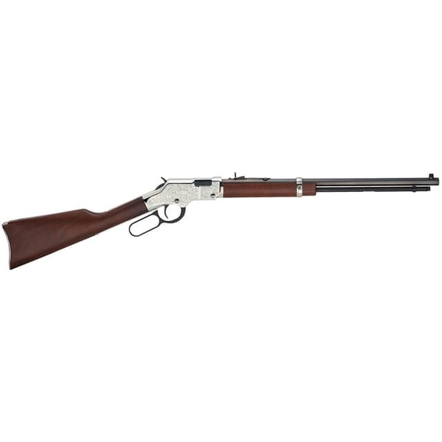 Henry Silver Eagle .17 HMR 20" 11 Rounds Nickel Plated Steel Receiver Walnut Stock