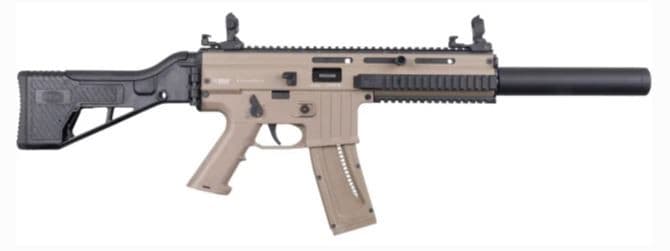 Mauser Rimfire 4150024 M-15 SD Full Size 22 LR 22+1 16.50" Black Tan Steel Receiver Side Folding w/Adj Cheekrest Black Synthetic Stock Right Hand