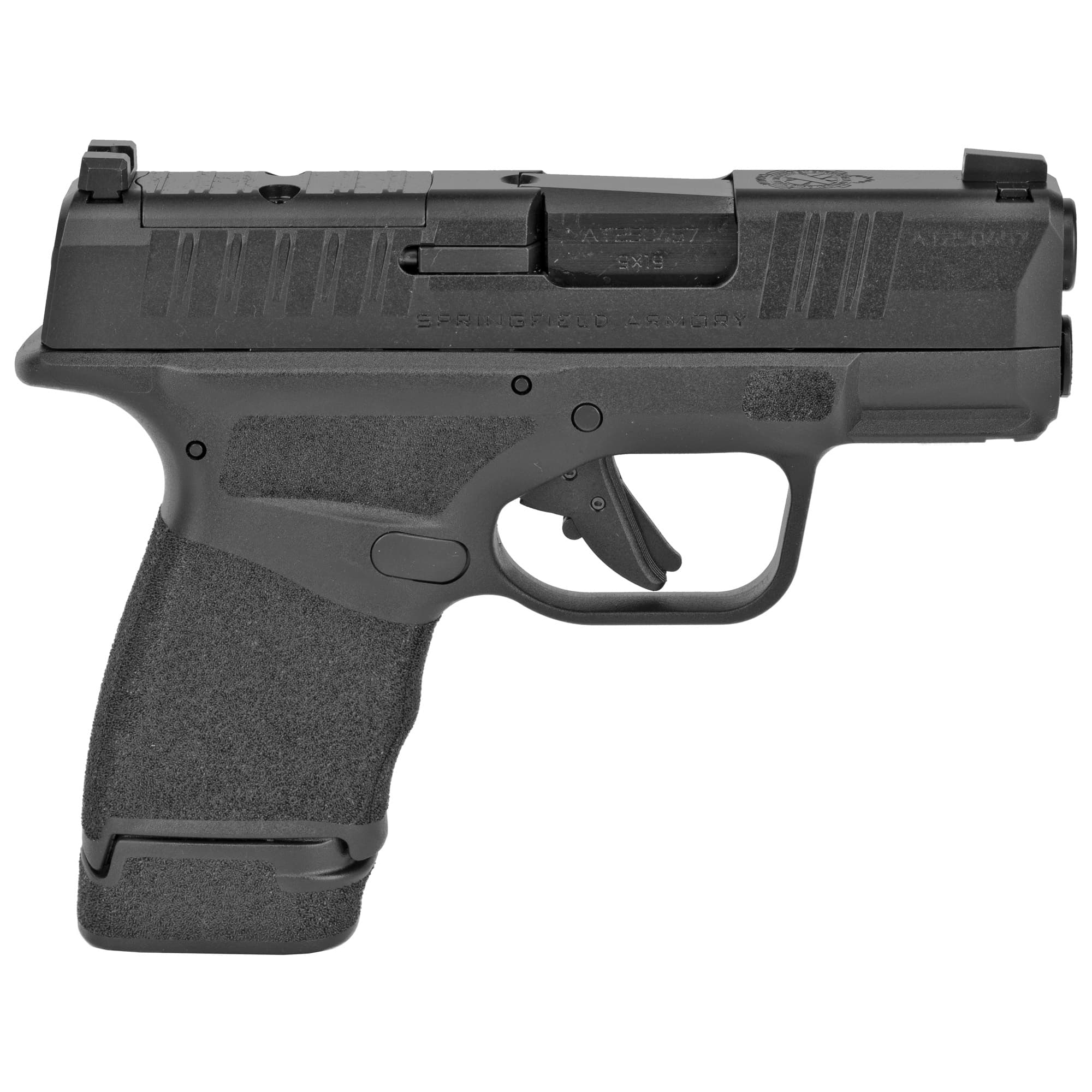 Springfield Armory HC9319BOSP Hellcat OSP Micro Compact 9mm Luger 13+1 3" Black Melonite Steel Barrel & Optic Ready/Serrated Slide, Black Polymer Frame w/Picatinny Rail, Adaptive Texture Grip