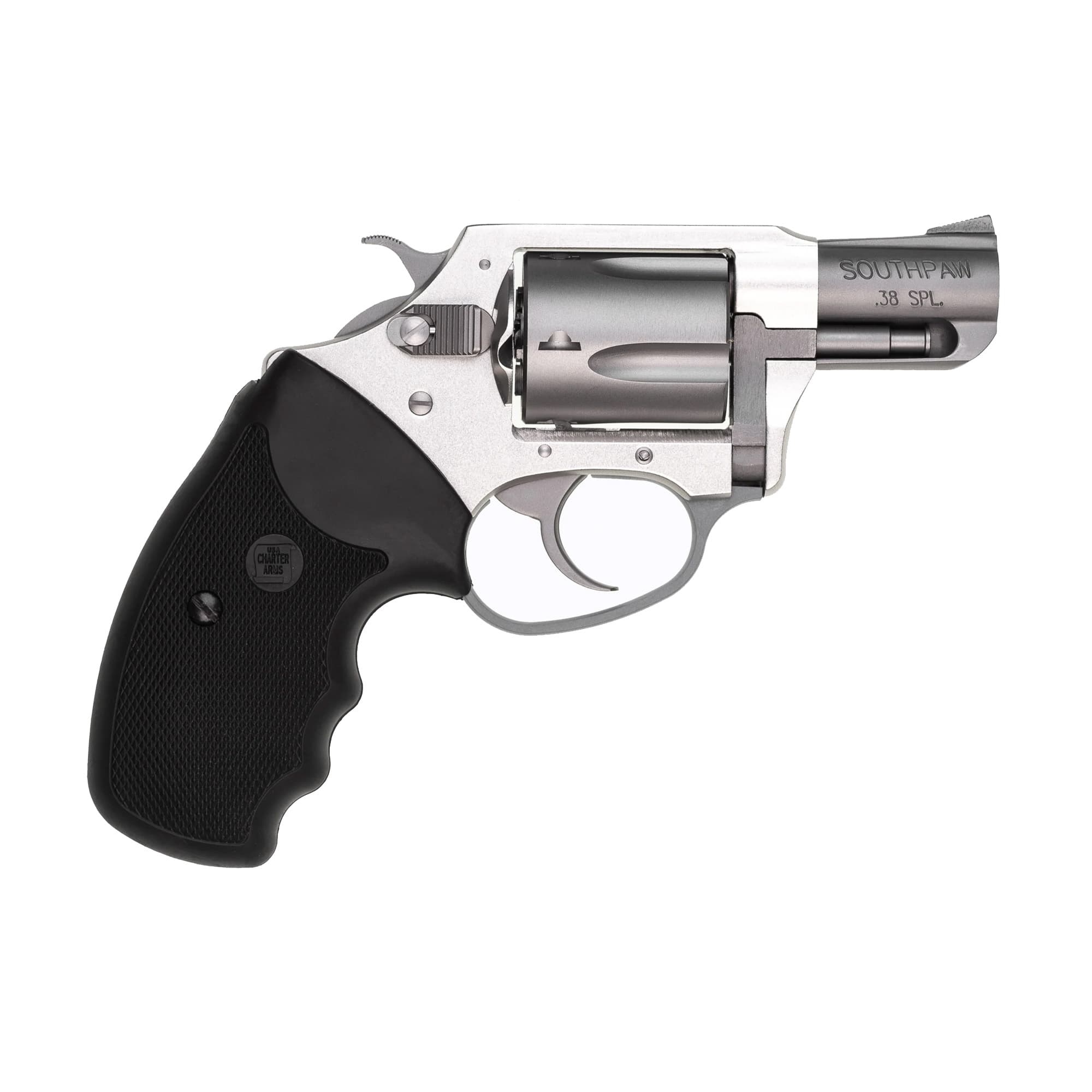 Charter Arms Southpaw Revolver 38 Special 2 in Stainless Anodized