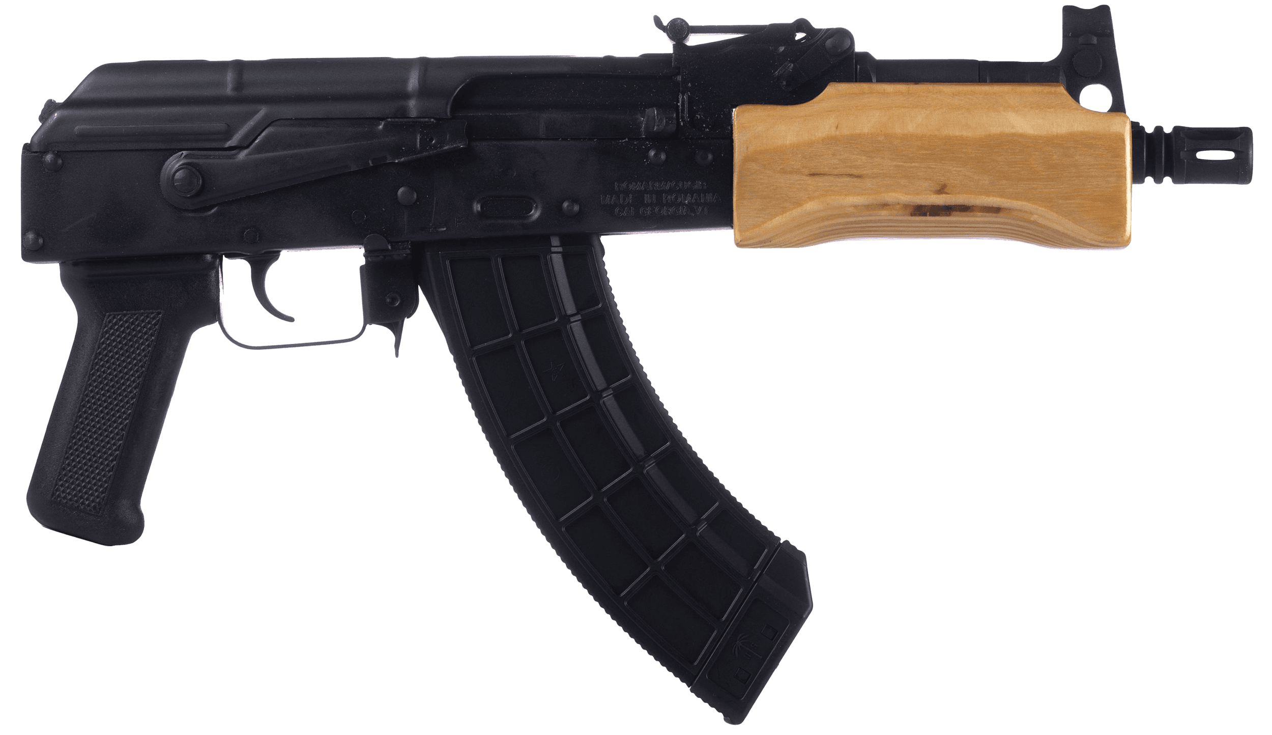Century Arms Mini Draco 7.62x39 7.75in 30rd Hardwood Handguard Brown