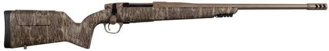 Christensen Arms 8011501400 Evoke Full Size 6.5 PRC 4+1 22" Flat Dark Earth Cerakote #4 Contour Threaded Barrel, Mossy Oak Bottomland Fixed Hybrid Hunter w/Picatinny Rail Synthetic Stock