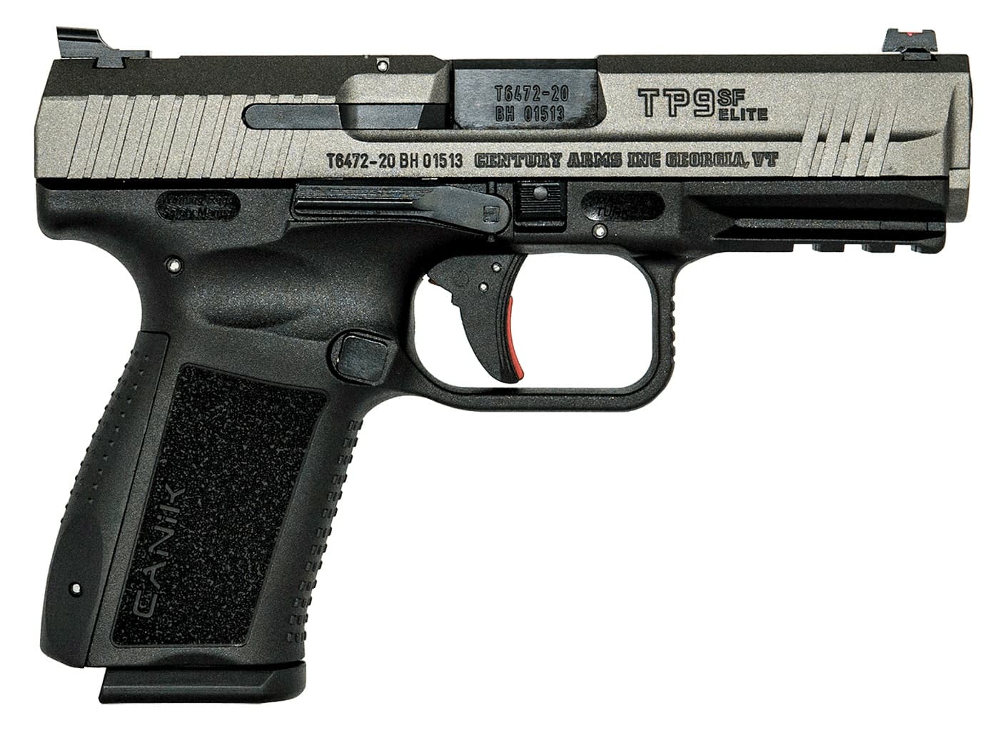 Canik TP9 SF Elite 9mm Luger 4.1in 15rd Tungsten Gray Finish