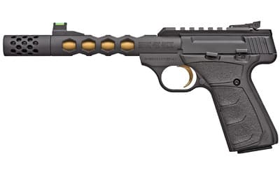 Browning Buck Mark Plus Vision, 22 Long Rifle, 5.9 inch, 10+1, Black/Gold, Suppressor Ready