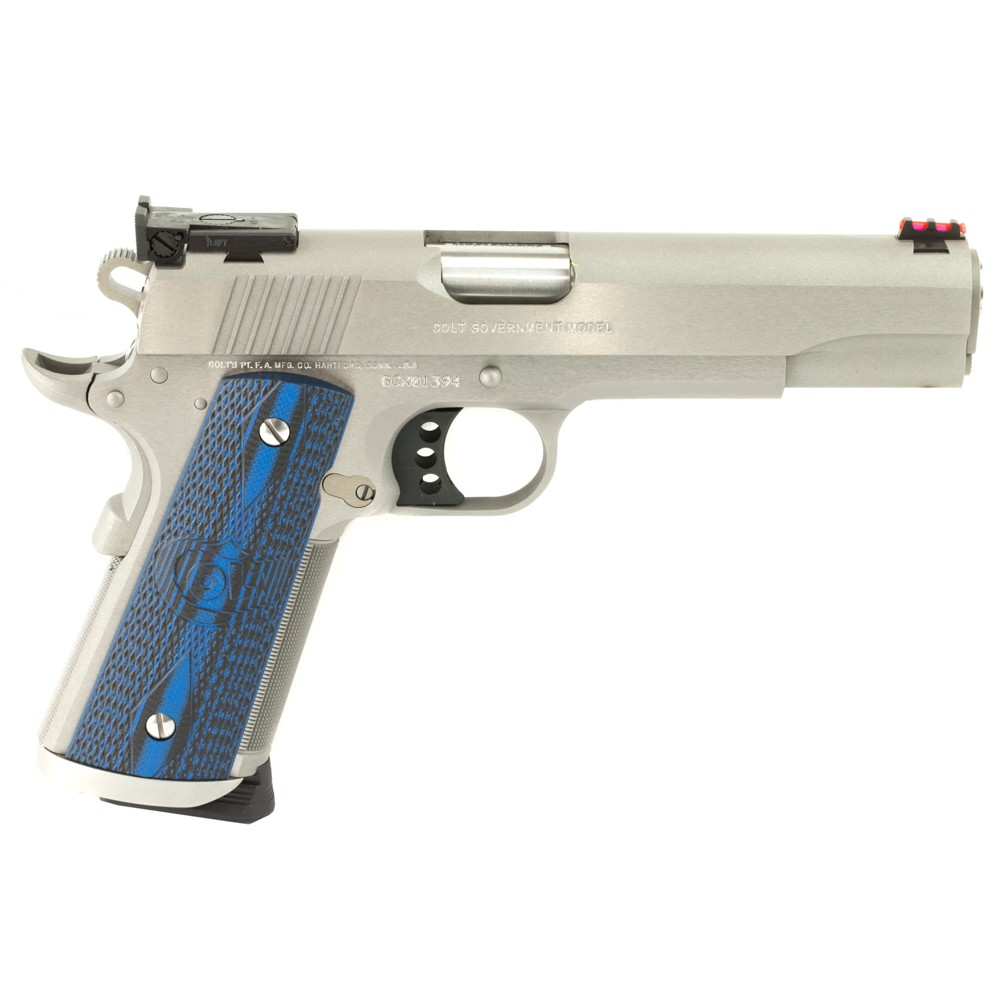 Colt Gold Cup Trophy 45 ACP 5 in 8 rounds Brushed Stainless Left Hand