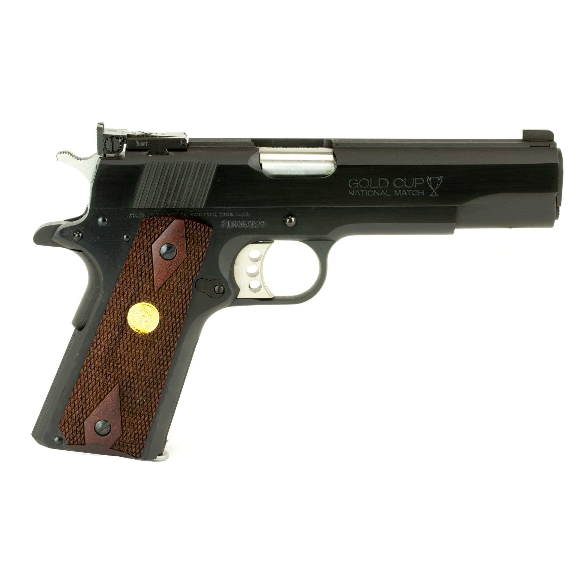 Colt, Gold Cup National Match, 9mm Luger, 5 inch, 9+1 rounds, Blued Steel