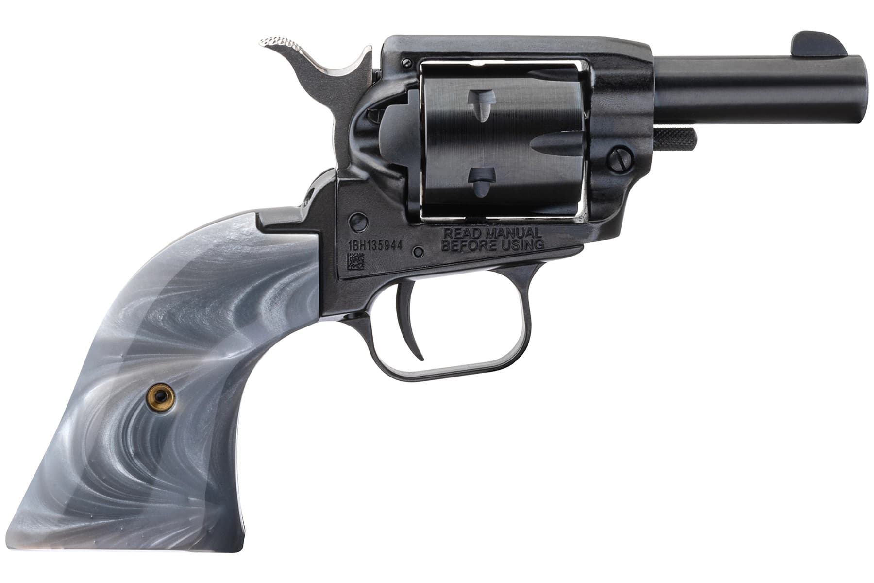 Heritage Manufacturing, Barkeep, .22 Long Rifle, 2.68 inch, 6 Round, Black Oxide Gray Pearl Grips