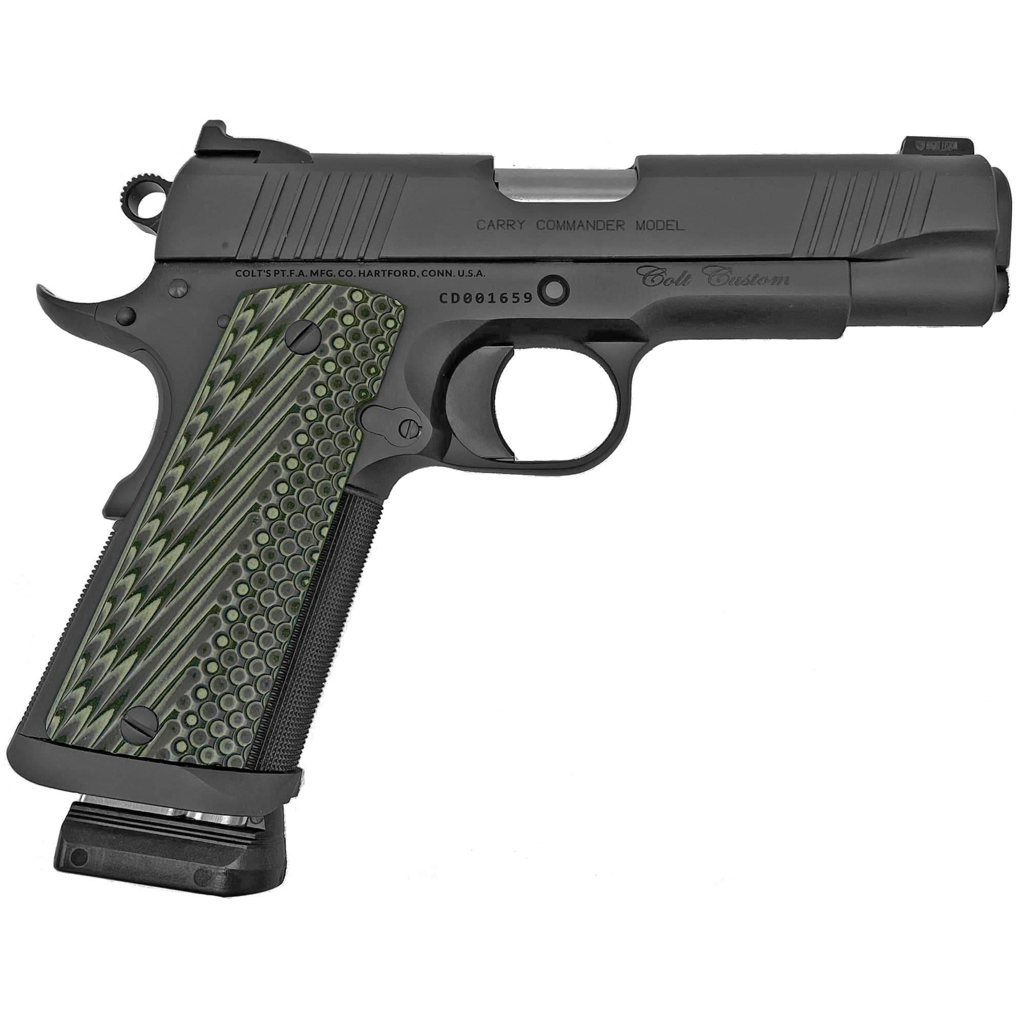Colt 1911 Custom Carry Commander 9mm Luger 4.25 inch 7+1 Decobond Smoke Gray