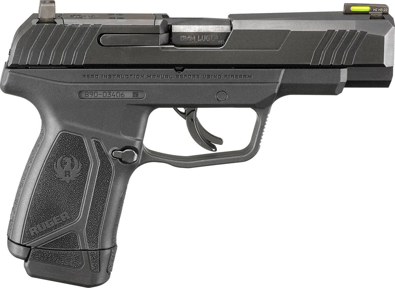 Ruger Max-9 9mm Luger 4 inch 12+1 Black Oxide Barrel Optic Ready Serrated Slide