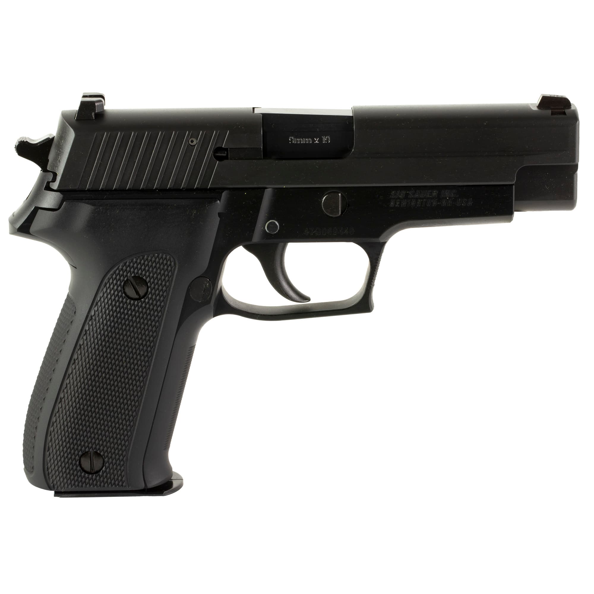 Sig Sauer P226 40th 9mm Luger 4.4 inch 15 Nitron Slide Anodized Hogue