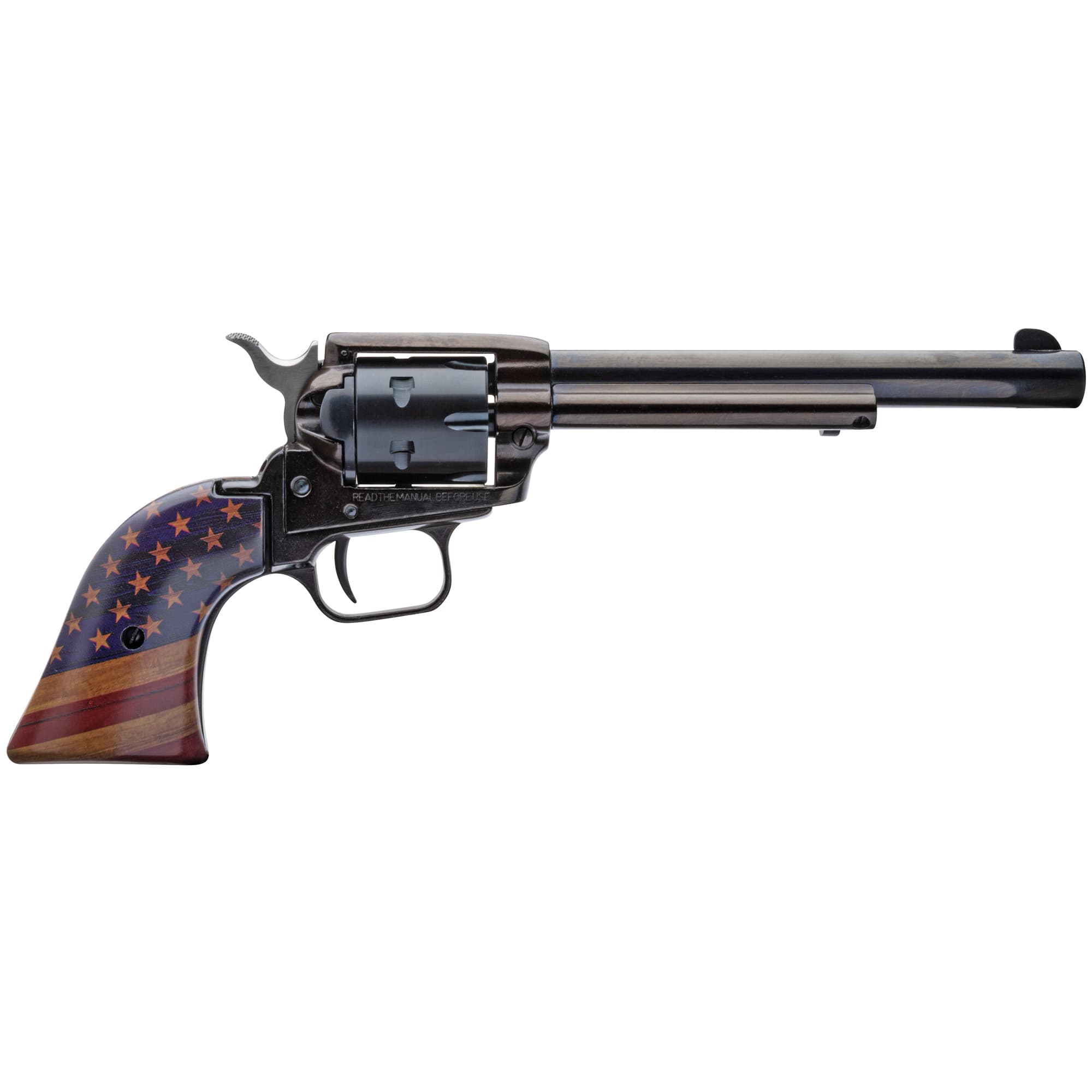 Heritage Rough Rider .22 Long Rifle 6.5in 6 Rounds Blued Us Flag Grips