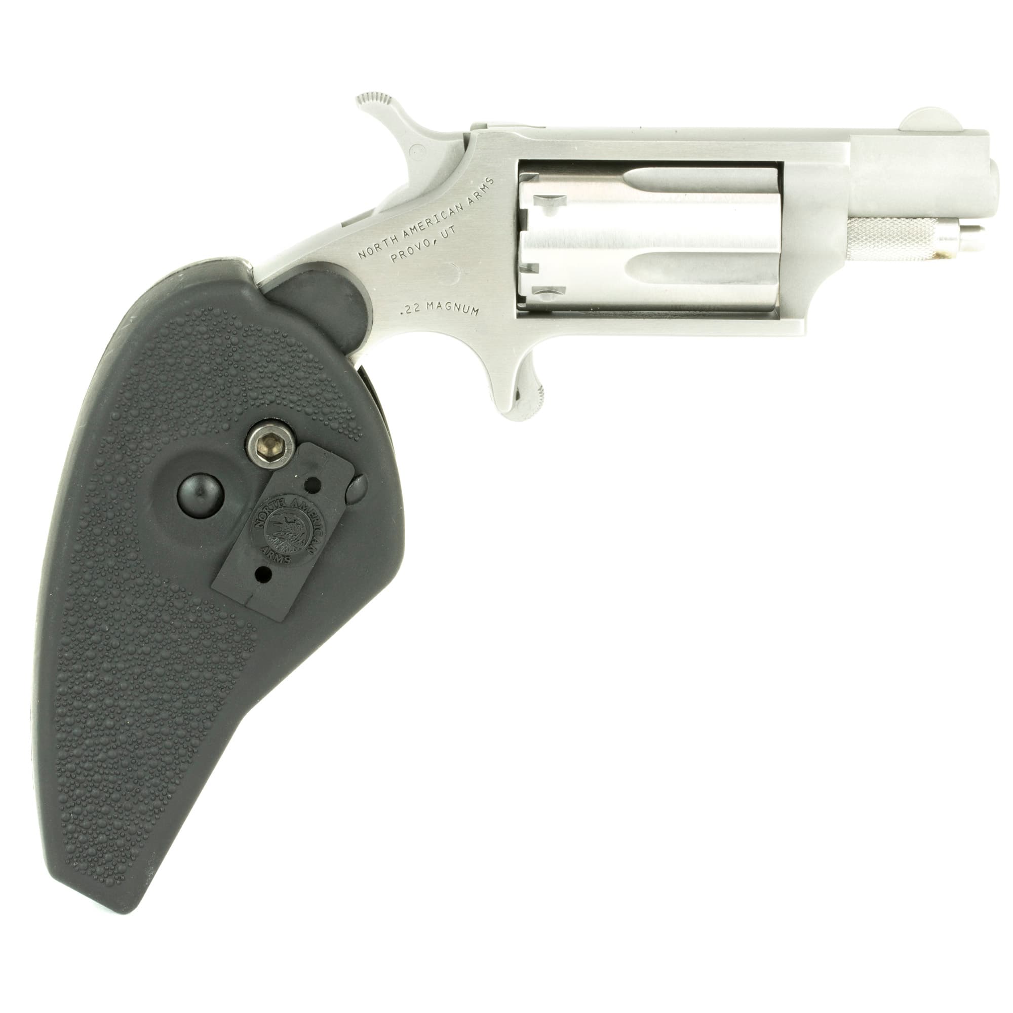 NAA 22MSCHG Mini-Revolver Combo 22 LR/.22 WMR Stainless/Black Holster 1.13 in 5rd