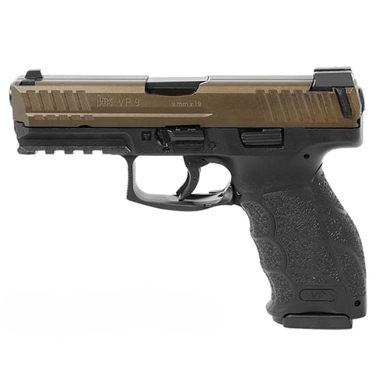 Heckler & Koch VP9 9mm Luger 4.09in 10rd Bronze Slide Night Sights