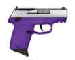 SCCY CPX-1 Gen 3 Sub-Compact Pistol - Stainless / Purple | 9mm | 3.1" Barrel | 10rd | Ambidextrous Safety | Red Dot Ready