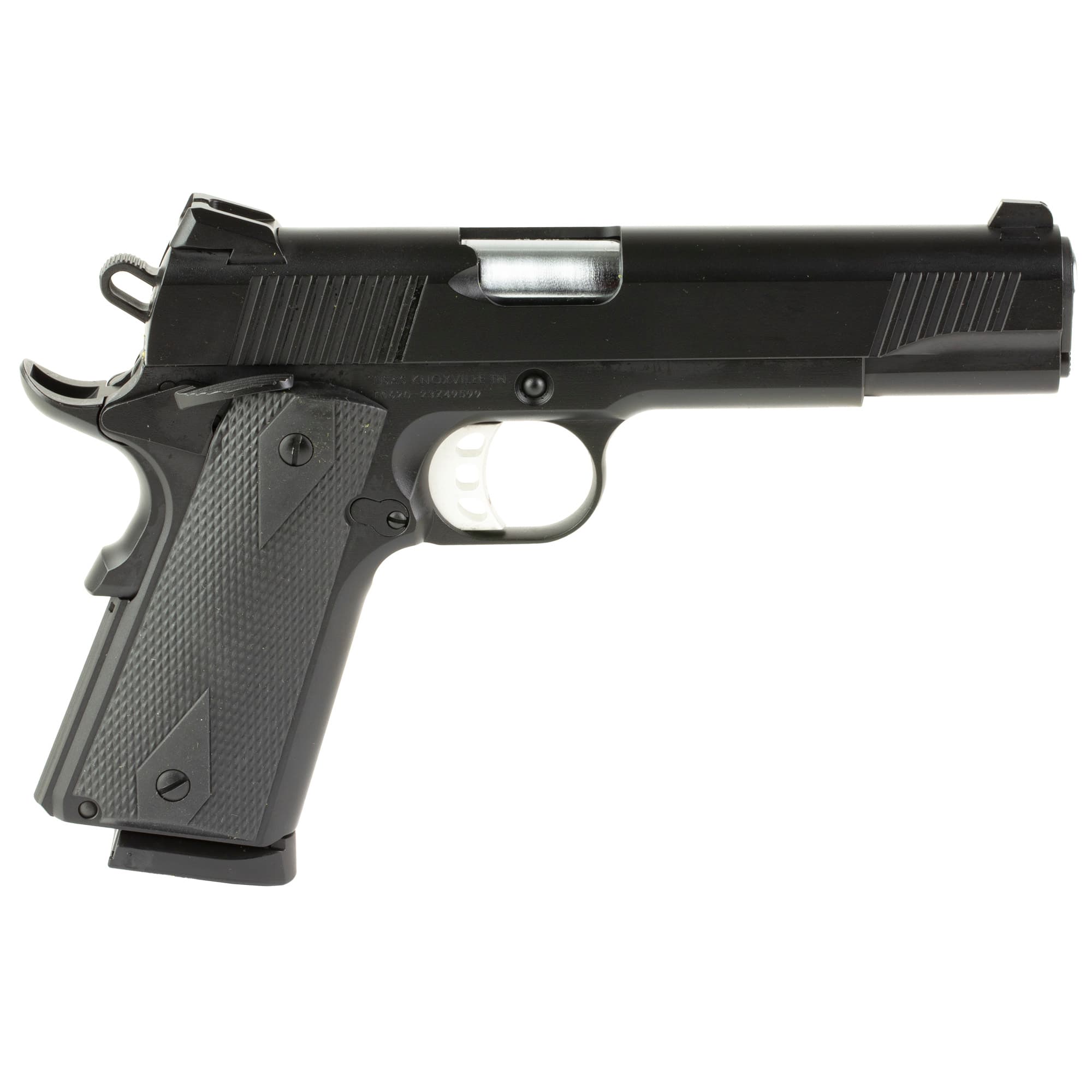 Tisas 1911 Duty Pistol - Black | .45ACP | 5" Barrel | 8rd | Rubber Grips