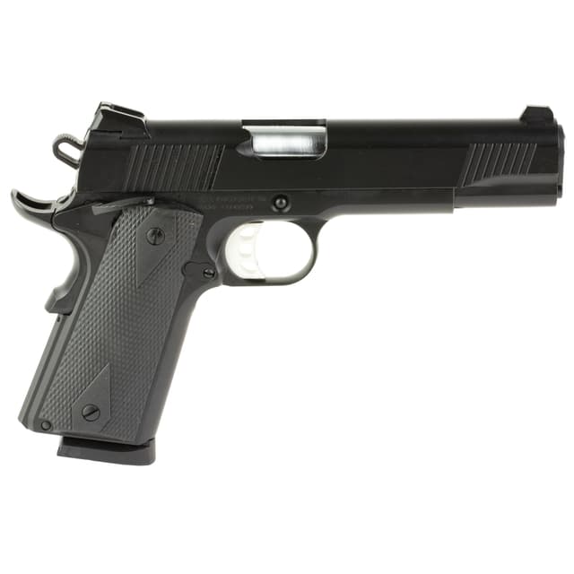 Tisas 1911 Duty Pistol - Black | .45ACP | 5" Barrel | 8rd | Rubber Grips