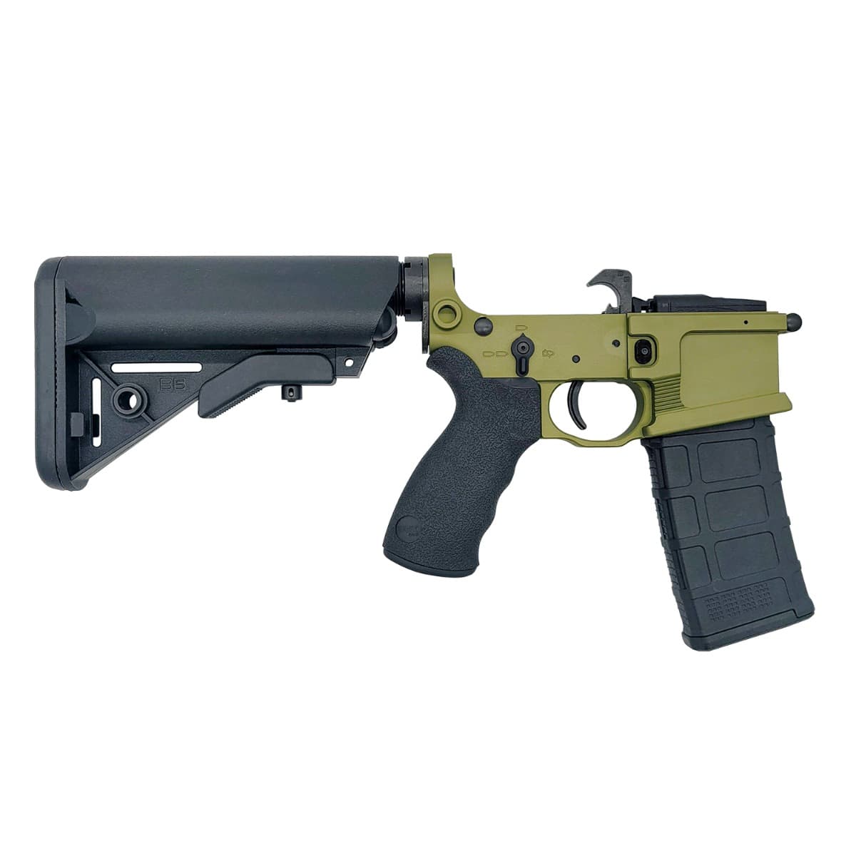 Franklin Armory BFSIII Equipped LIBERTAS BLR Complete AR15 Lower Receiver - OD Green | Installed BSFIII Trigger | B5 SOPMOD Stock Installed