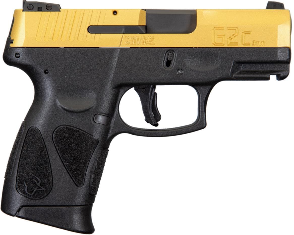 Taurus G2C 9mm Luger 3.2 Inch Barrel 12 Rounds Gold PVD Slide